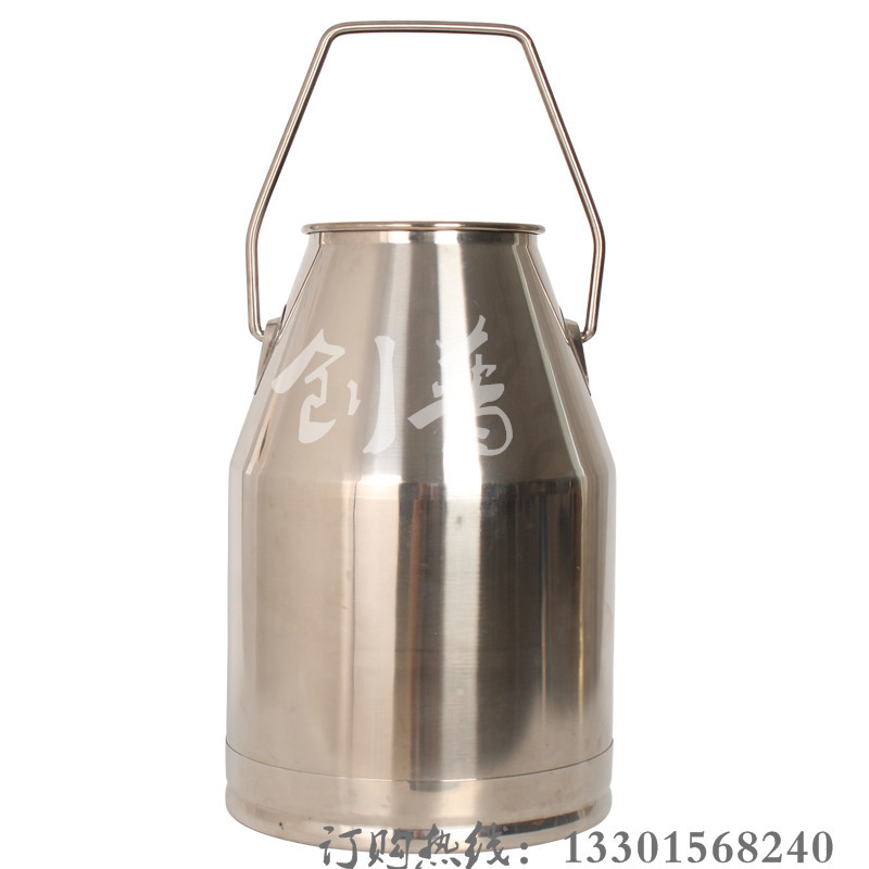 牛奶装奶桶 接奶桶 25L容量奶牛挤奶机挤奶桶 不锈钢提奶桶 挤奶