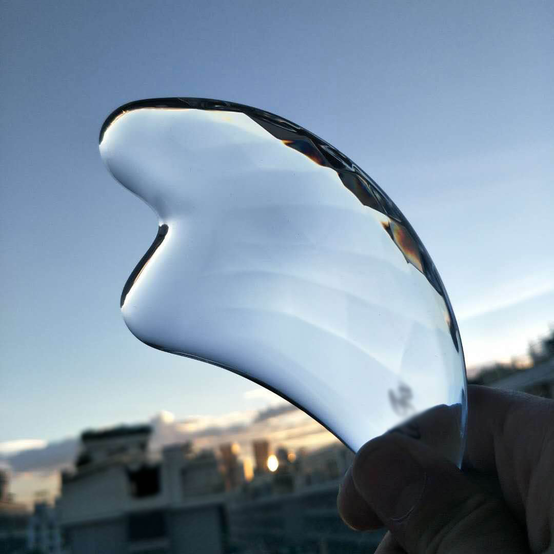 2019厂家直销日本抖音同款3D透明水晶刮痧板面部按摩瘦脸神器美容