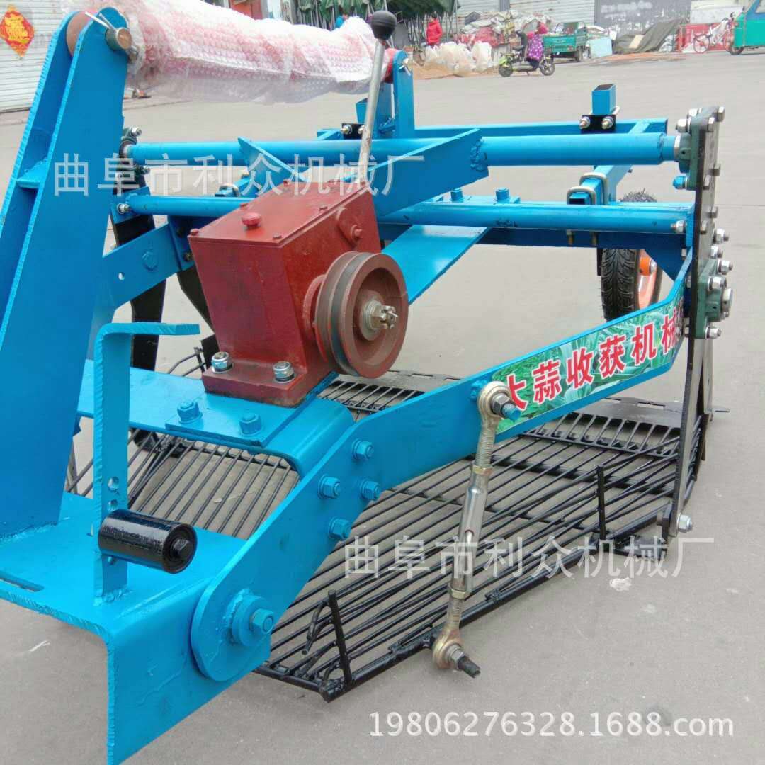 银川 大蒜前置收获机 单杠拖拉机皮带轮出蒜机