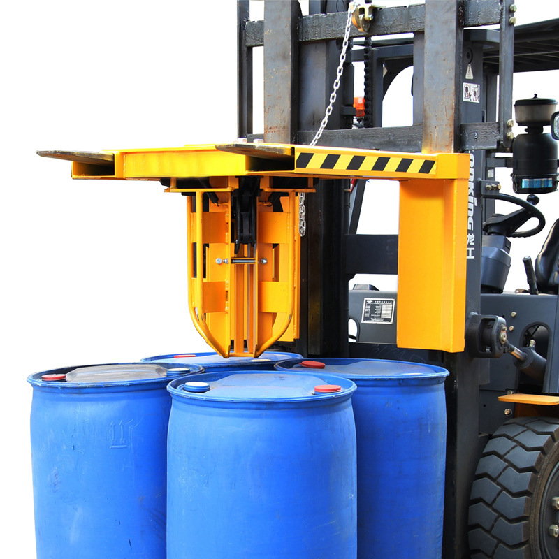 捷瑞达YL4四桶叉车桶夹油桶吊具四油桶夹具铁桶塑料桶通用|ms