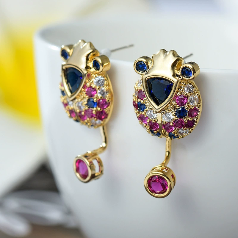 Серьги 欧蒂娜, серебряные иглы, модный цирконий, серебро 925 пробы, корейский стиль, оптовая продажа
