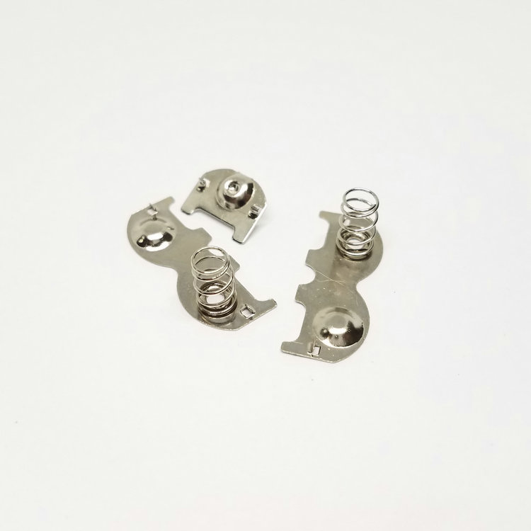 厂家定做 冲压电池片3件套 电池弹簧3件套 5号遥控器带片电池弹簧