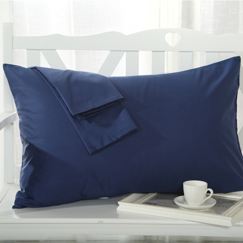 Pillowcase Wholesale Pure Cotton Pillowcase Single Simple Solid Color Pillowcase Pair Pack Cross-border Supply Hot Selling at Home and Abroad