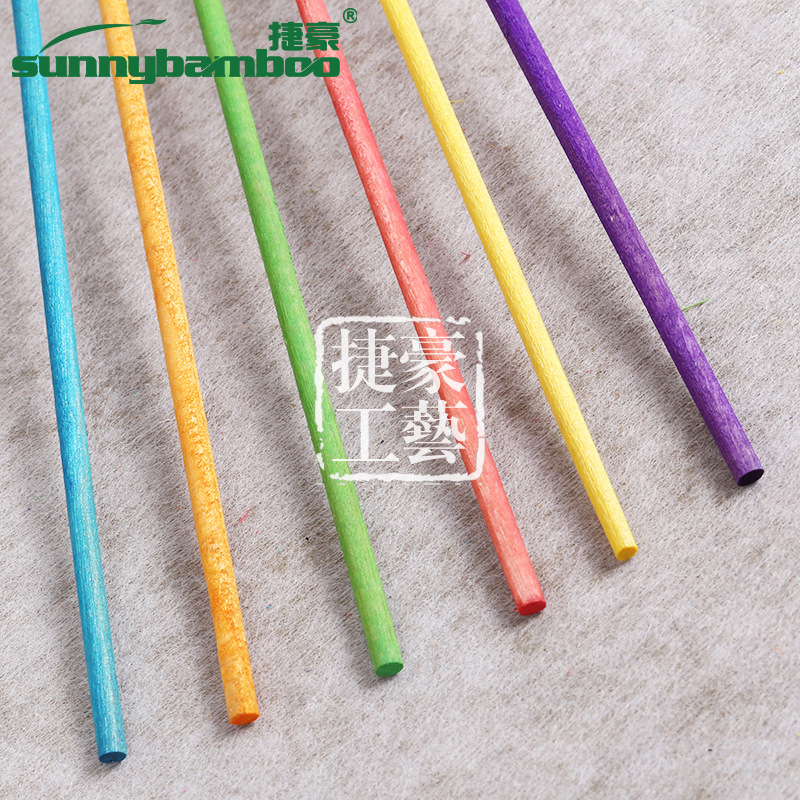 木质工艺多种规格彩色木棒美妆美容棒指甲美甲清洁棒可定制批发详情图5