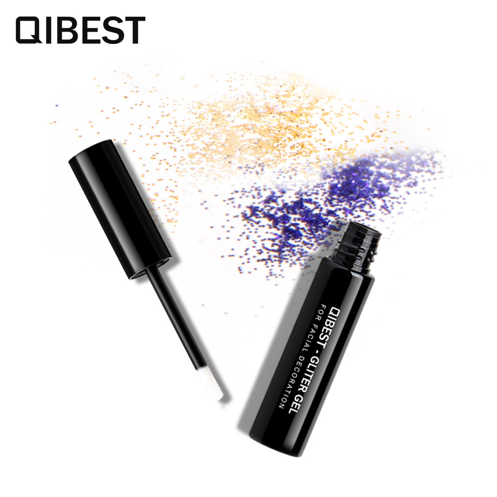 carina QIBEST Color Makeup High Glitter Powder Natural eye shadow Nail Golden Onion Glue Quick Drying_voghion.com