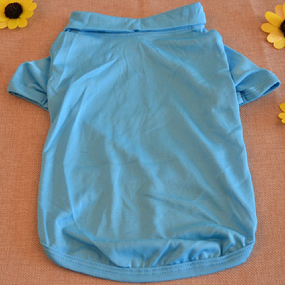 (中性）狗狗夏季背心短袖 码数->M;颜色->蓝