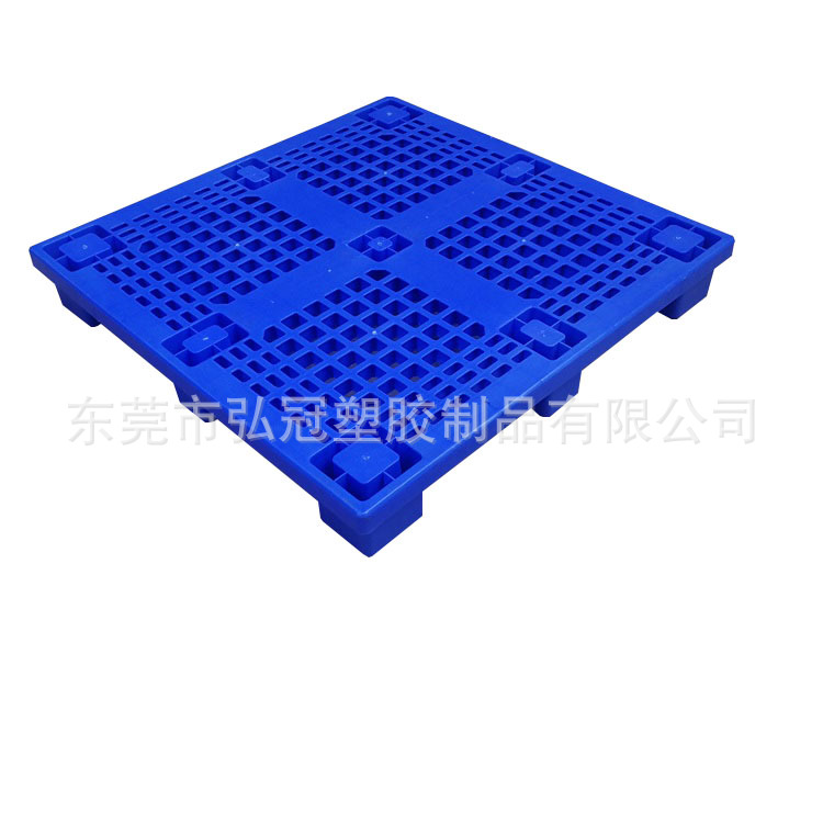 塑料单面方角卡板 防滑九脚塑料托盘垫板栈板防潮板东莞厂家