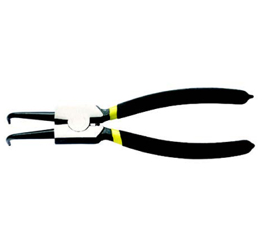 德式轴用弯嘴卡簧钳,5"/史丹利