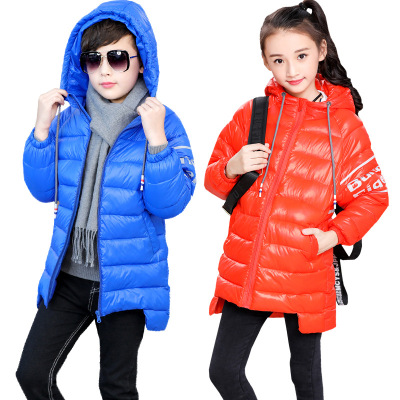 秋冬新款儿童棉衣轻薄童装羽绒棉服男女童中长款外套学生棉袄上衣|ms