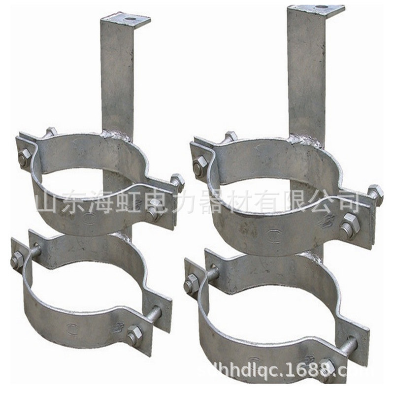 宁波金具紧固件 拉线吊线抱箍 二合抱箍 加强羊角抱箍