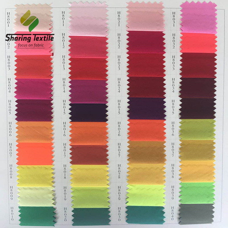 现货多色 50D全弹纬弹春亚纺  高弹纬弹春亚纺时尚连衣裙涤纶面料