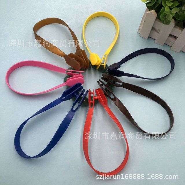 供应塑料叉耳胶袋提手叉耳扣纸袋拎手PE胶袋手挽扣