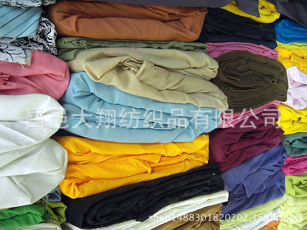 涤棉染色布45*45 110*76 96*72印花布5 服装面料 里布  口袋布