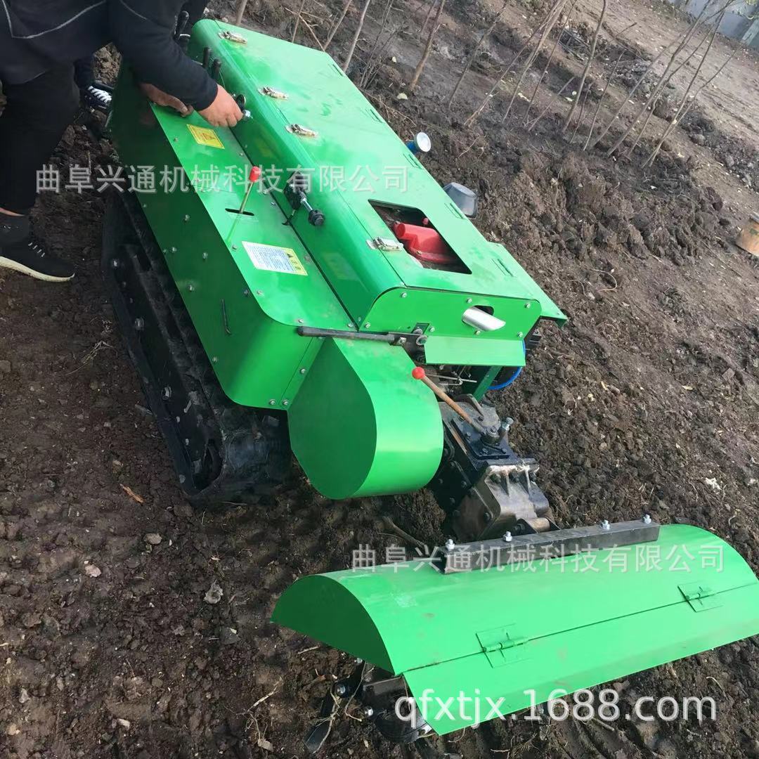 苹果葡萄园追肥履带式开沟旋耕机菜园深翻松土除草机厂家