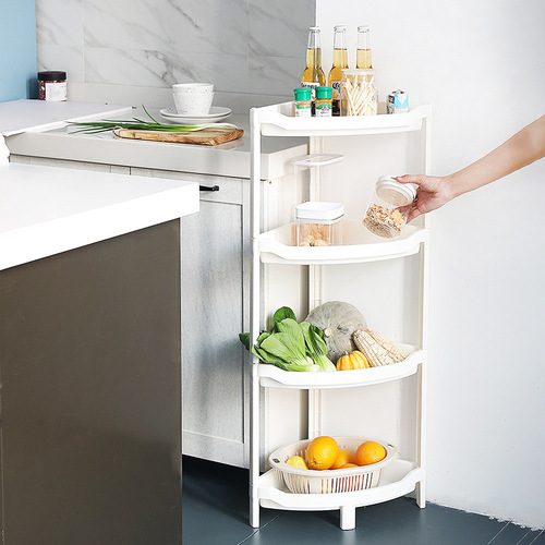 Bathroom storage rack bathroom washbasin bucket toilet bath toilet storage rack multi-layer three corner floor type