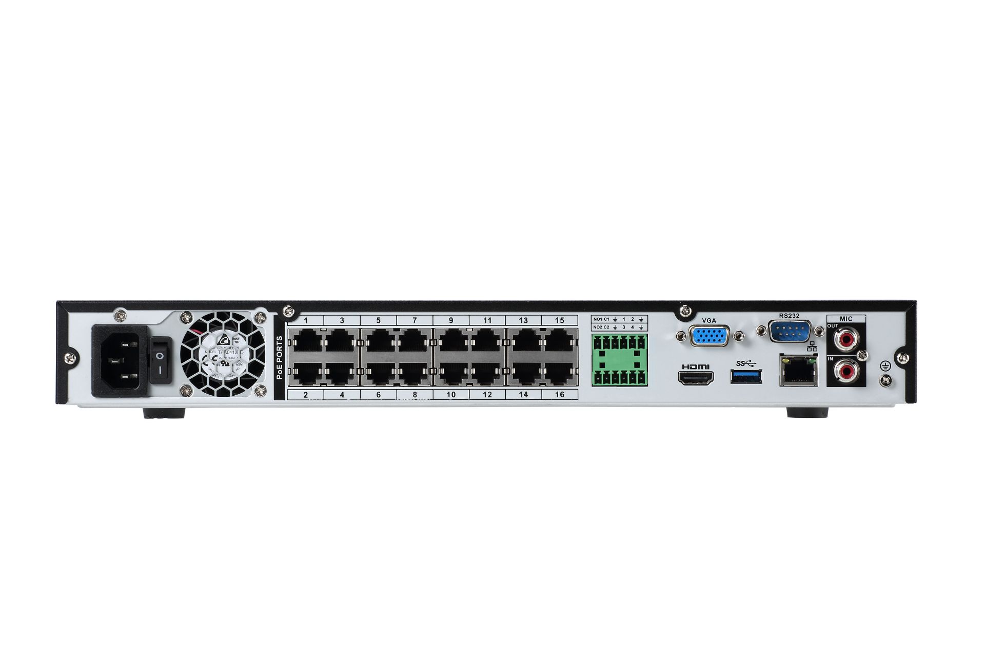 Dahua 16 Kanal Çift Disk POE Ağ 4K Ana Cihaz İngilizce Sürüm DHI-NVR4216-16P-4KS3