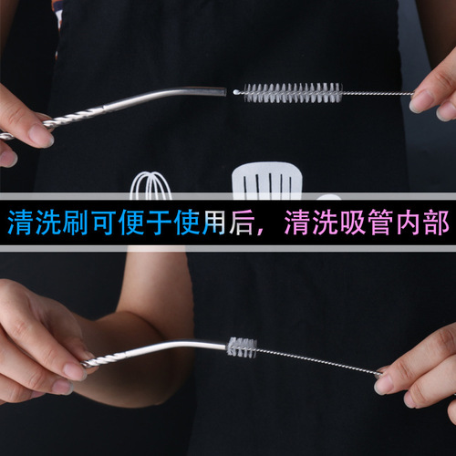 Wholesale Food-Grade 304 Stainless Steel Colored Titanium-Coated Metal Straws – 6mm, Curved & Straight Design, Perfect for Milk Tea, Juices, and Cocktails