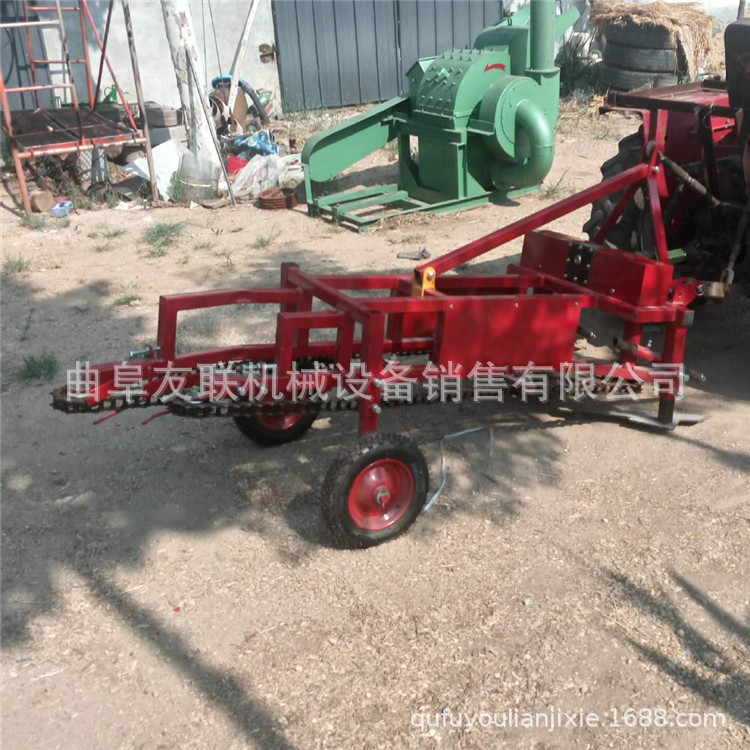 抖土干净不落果花生收获机 四轮带链条式花生收割机 农用 59