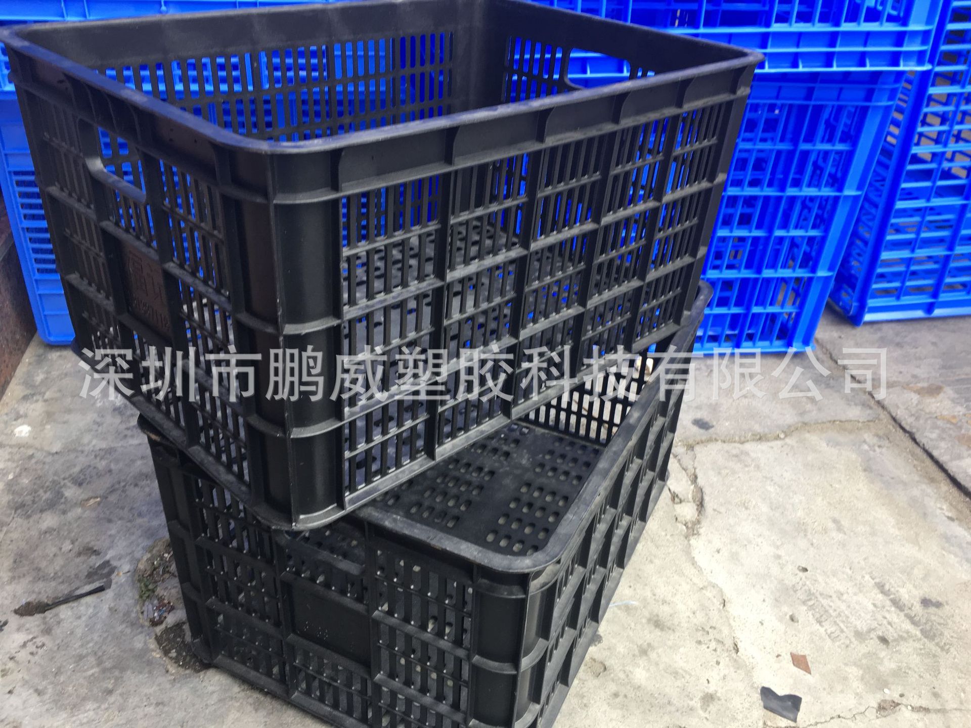 新料加韧B3#防静电周转萝 黑色永久型防静电周转萝 可丝印LOGO