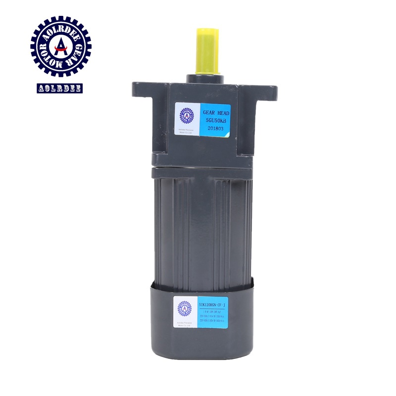 奥莱德220V-减速电机交流调速精密齿轮刹车制动电机120W减速电机