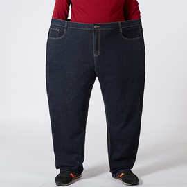 大码男装加肥加大弹力牛仔裤男商务休闲胖子长裤胖人肥佬长裤批发