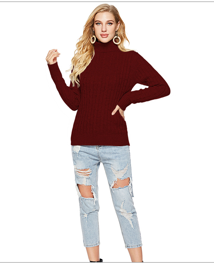 autumn and winter new turtleneck sweater  NSYH24135