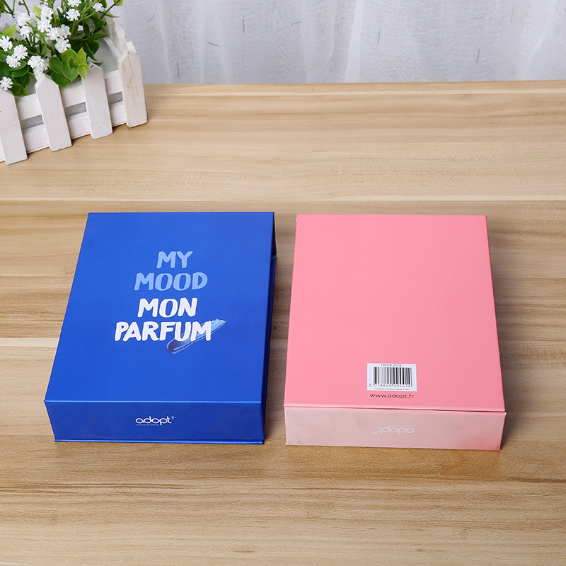 厂家批发新款精美方形天地盖包装盒定制 项链礼品饰品可折叠纸盒