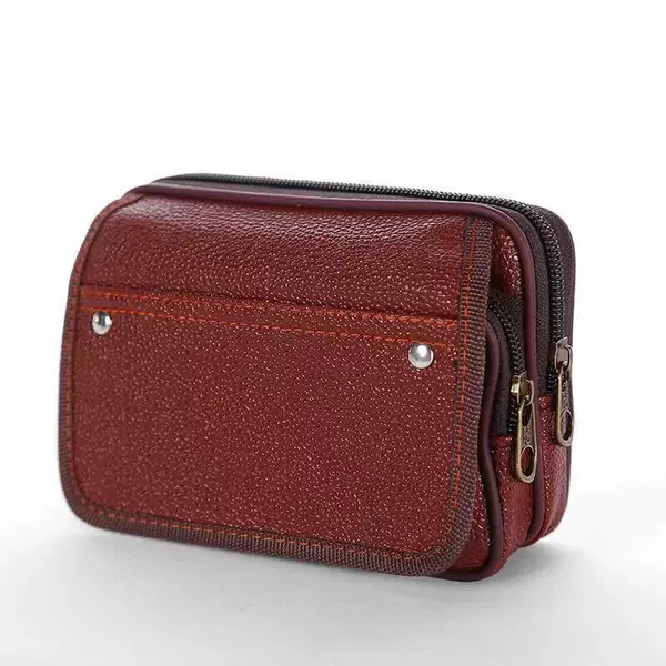 Men wear belt mobile phone waist bag PVC multifunctional change key horizontal casual wear-resistant factory spot wholesale
