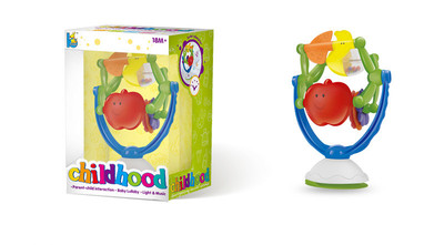 婴儿餐桌玩具旋转摩天轮餐椅宝宝吸盘转转乐婴幼儿吸盘喂饭摇铃|ru