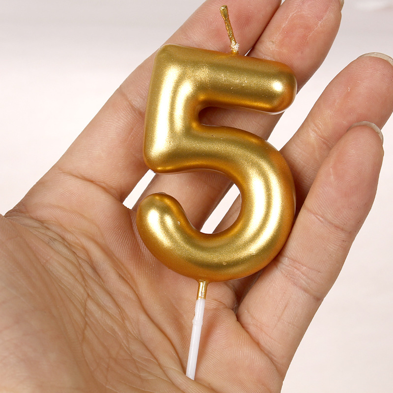 中号土豪金数字4