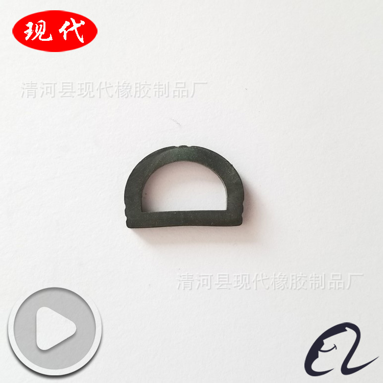 D型橡胶密封条 三元乙丙硅胶D型防水胶条 耐酸碱耐高温耐油胶条
