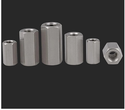 304不锈钢加长加厚六角螺母外六角螺帽M3M4M5M6M8M10M12M14M16M18