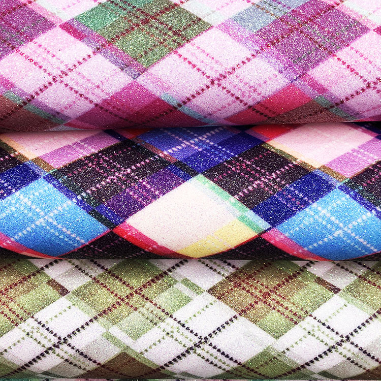 广泰皮革格利特葱粉闪光亮片系列人造皮革 家居装饰皮革厂家直销