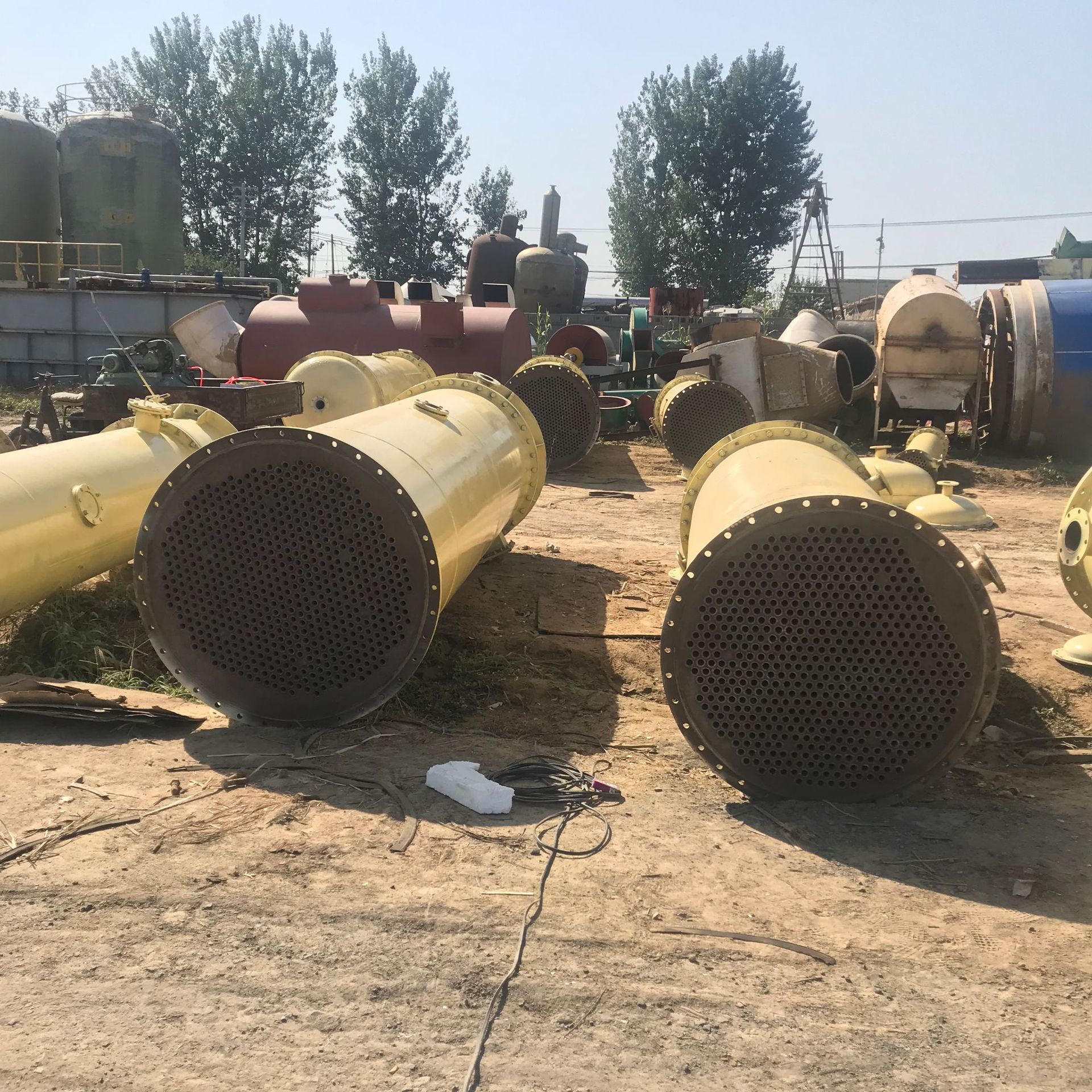 出售二手全304不锈钢冷凝器，二手120平方不锈钢冷凝器冷凝器