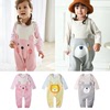 19 New winter Baby jumpsuit Cartoon Brushed rompers suit 50819