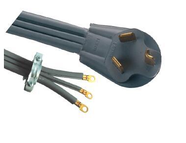 美标三芯干燥插头 大功率烤箱 电源线延长线 NEMA 10-50P 煊华