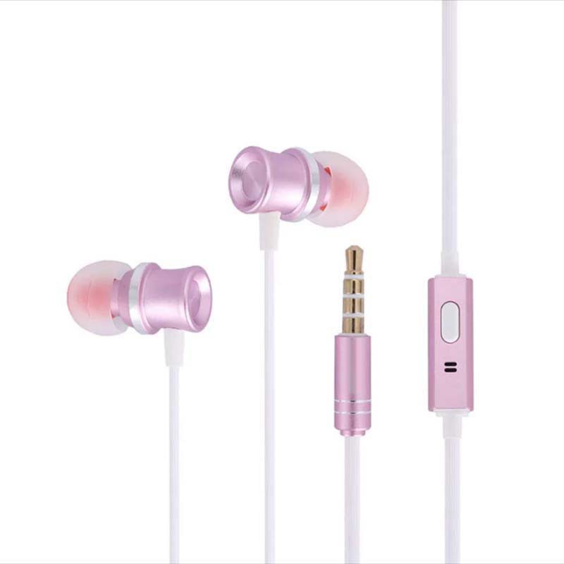 入耳式金屬耳機 線控遊戲音樂耳機手機電腦耳機廠家批發運動耳塞