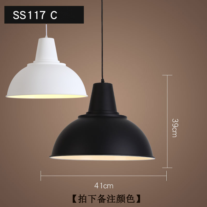 吊灯铁艺复古黑色现代灯简约餐厅吊灯吧台灯单头工业风酒店工程灯