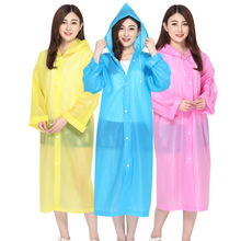 日本外贸出口非一次性户外eva透明成人女士连体雨衣