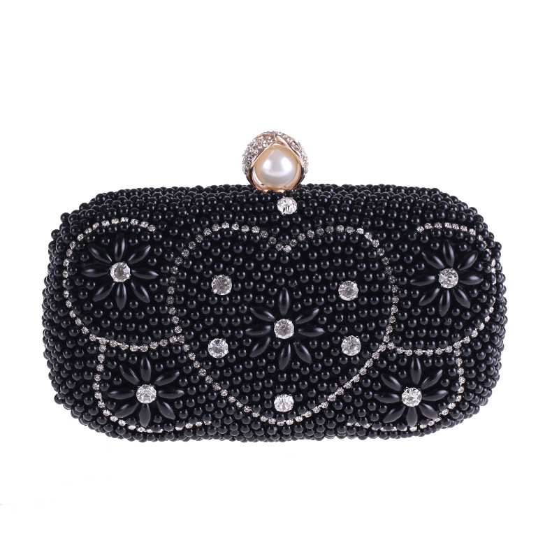 Pearl Banquet Heart-shaped Handbag Small Square Bag display picture 25