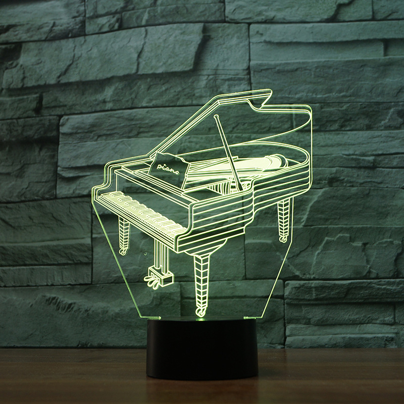 Lampe LED 3D en forme de Piano - Ref 3424161 Image 4