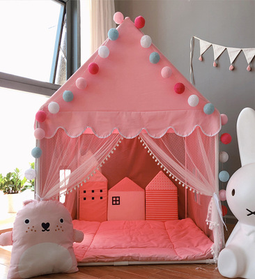 儿童帐篷房子公主城堡超大游戏室内宝宝婴儿玩具小屋游戏球池|ru