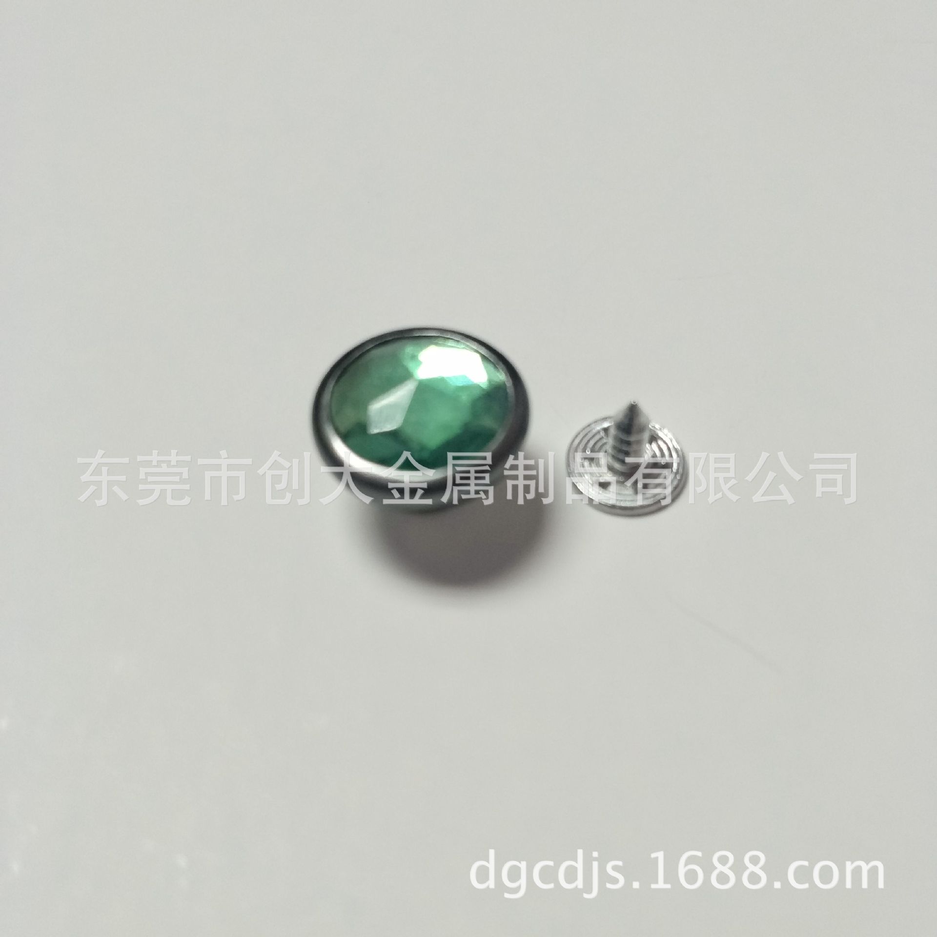 厂家热销 24L（15mm）镶钻胶芯环保工字扣  牛仔钮扣