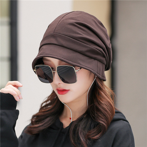 Autumn and winter hats for women, Korean style trendy small basin hat, octagonal pile hat, painter fisherman bald casual confinement hat