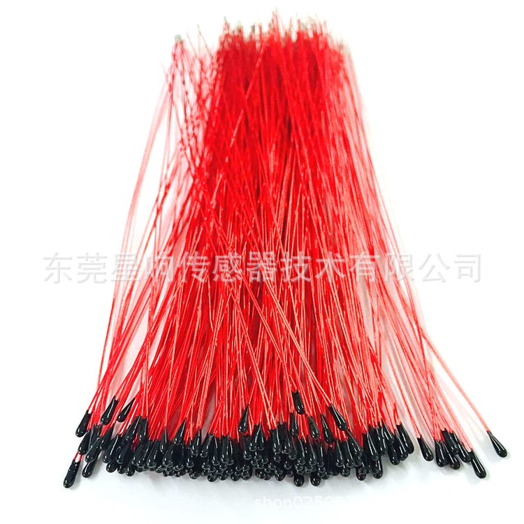 厂家直销 锂电池用漆包线环氧小黑头 10k 3950 NTC负温度热敏电阻