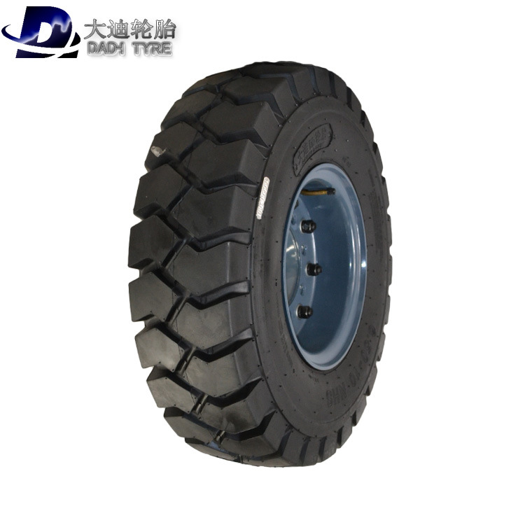 叉车轮胎650-10充气轮胎实心轮白色轮胎轮辋轮毂 轮胎厂家直销
