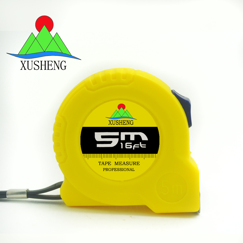 卷尺厂家 5米ABS塑料单制动虞城钢卷尺 卷尺批发 定做LOGO