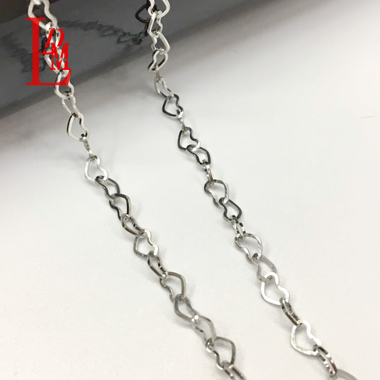 创意款欧美项饰 0.5心心相连不锈钢项链 百搭各种衣服