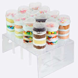 12孔亚克力透明推推乐支架 食物推进器支架蛋糕展示架cake stand