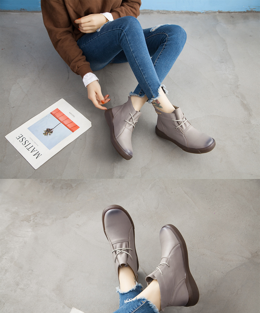 Bottes femme en En cuir - Ref 3355207 Image 29